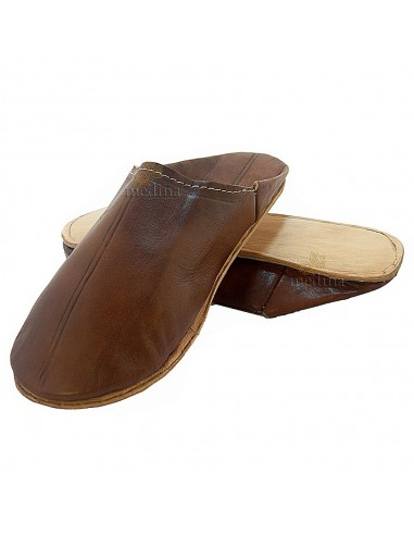 Babouche traditionnel jaune babouche de Marrakech  bout rond