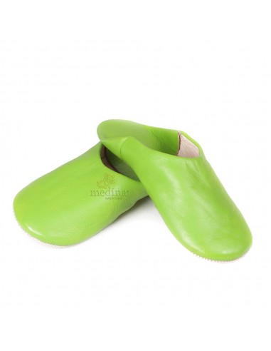 Babouche Kenza pistache Babouche marocaine en cuir vritable alliance du confort et de llgance