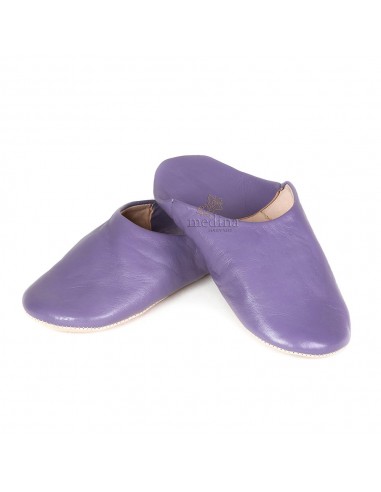Babouche Kenza lavande Babouche marocaine en cuir vritable alliance du confort et de llgance