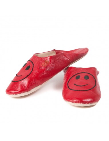 Babouche marocaine smile rouge