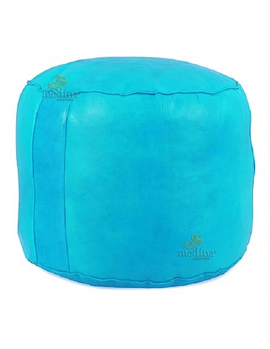 Pouf rond rosace Turquoise pouf fait...