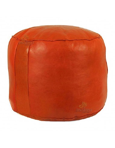 Pouf rond rosace Orange pouf fait...