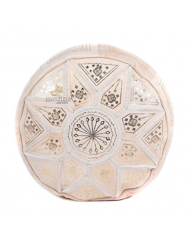 Pouf fassi en cuir Cuir naturel et...