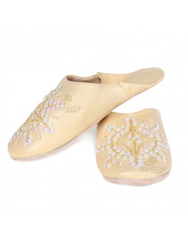 Babouche marocaine originales Paloma jaune