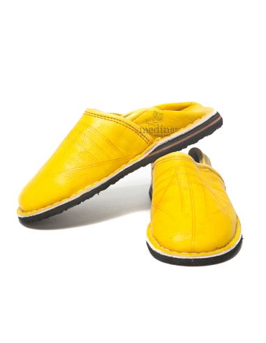 Babouche Touareg enfant mixte couleur jaune babouches confortables et solides chaussons robustes
