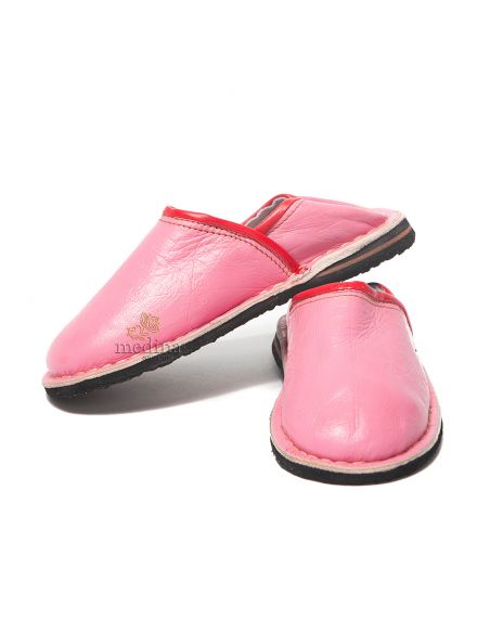Babouche Touareg enfant mixte couleur rose babouches confortables et solides chaussons robustes
