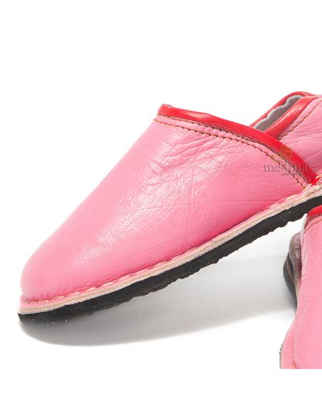 Babouche Touareg enfant mixte couleur rose babouches confortables et solides chaussons robustes
