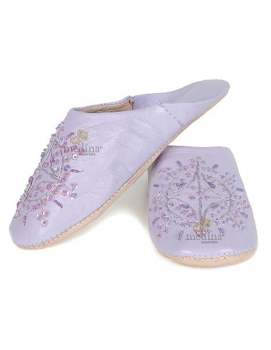 Babouche marocaine originales Paloma violet