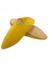 Babouche traditionnel jaune babouche de Marrakech  bout pointu